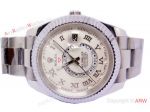 High quality Rolex Sky-Dweller 42mm Cream Face Stainless Steel Case